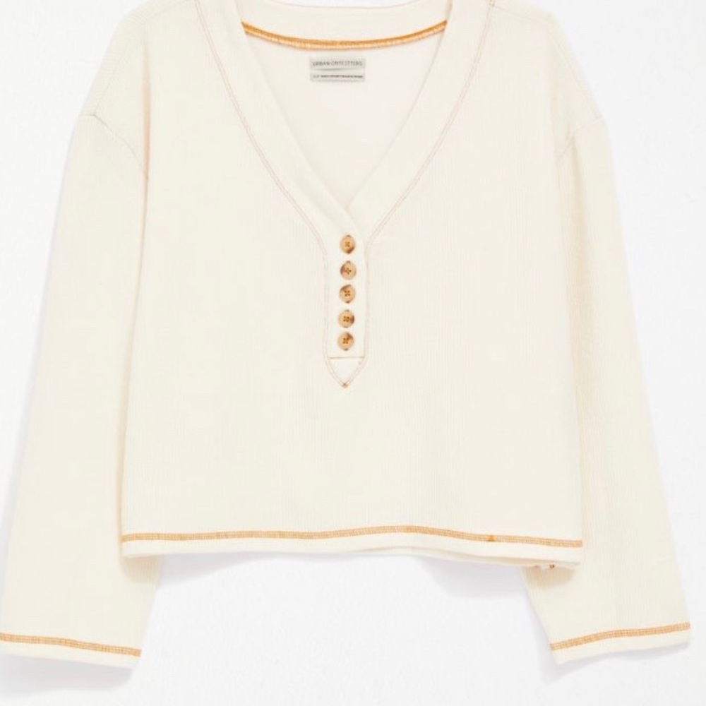 Urban Outfitters Never Worn Beige Henley
